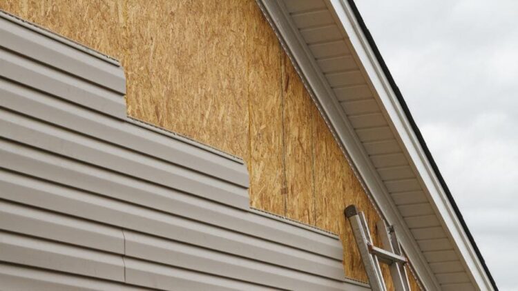 Siding damaged